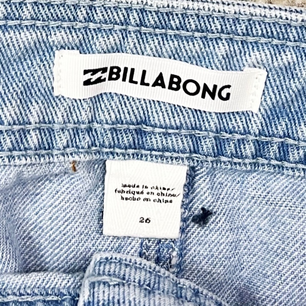 Billabong Light Blue Denim Zip-Front Mini Skirt - Picture 5 of 8